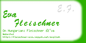 eva fleischner business card